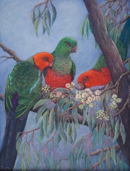 Glimpse of Kings.jpg - Glimpse of Kings - 3rd Prize Pastels Queanbeyan Art Society Outdoor Show 2009
